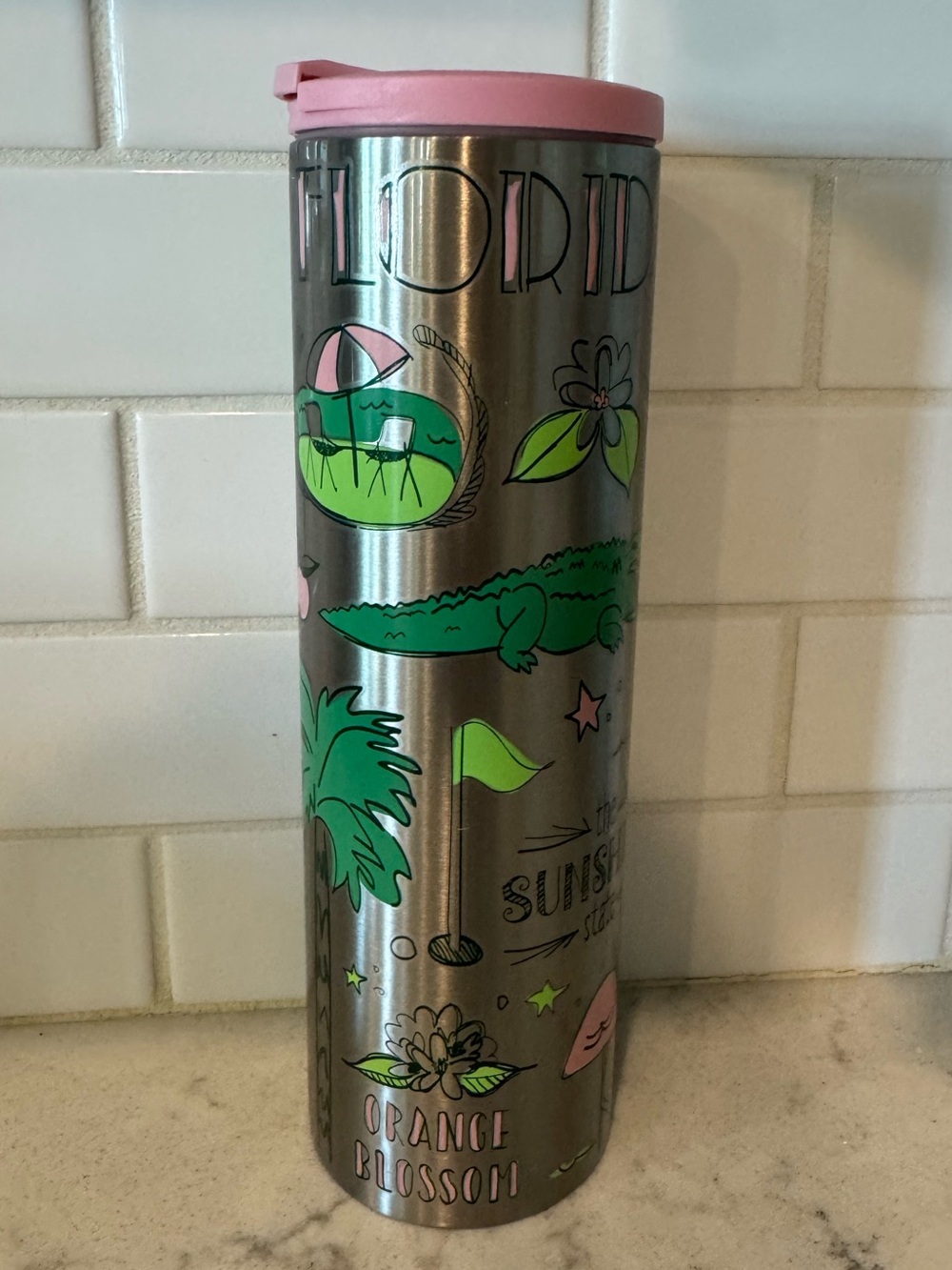 NEW Starbucks Florida Tumbler 16oz Been There Series 011107212 thermos water